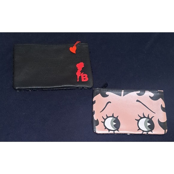 Ipsy Handbags - Ipsy Betty Boop Small/Medium Sequin Empty Cosmetic Makeup Zippered Bags Set of 2